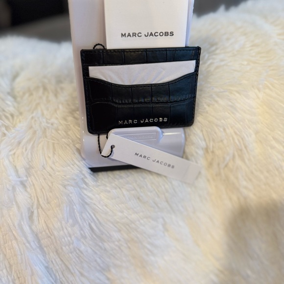 Marc Jacobs Stunning Black Croc Credit Card Case NWT - Picture 11 of 13